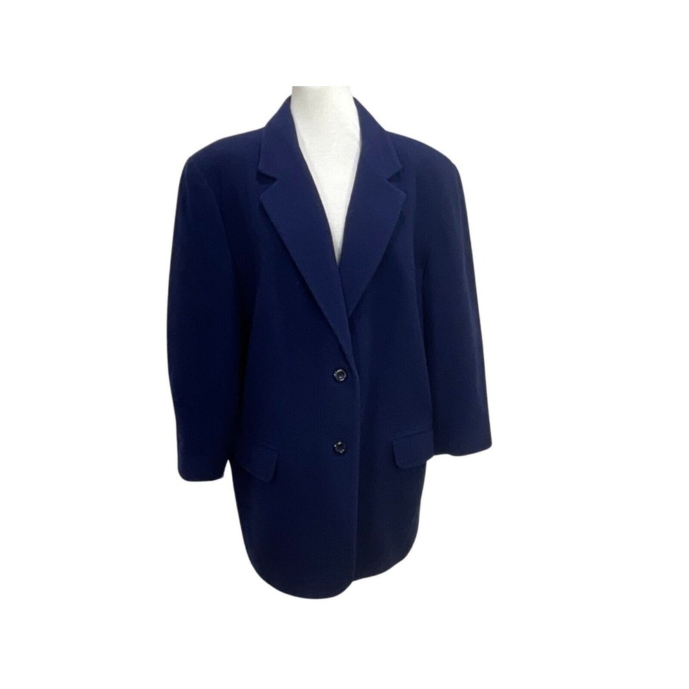 Lord & Taylor, The American Woman Wool Blend Blazer S 20W Two-Button Vintage Y2K